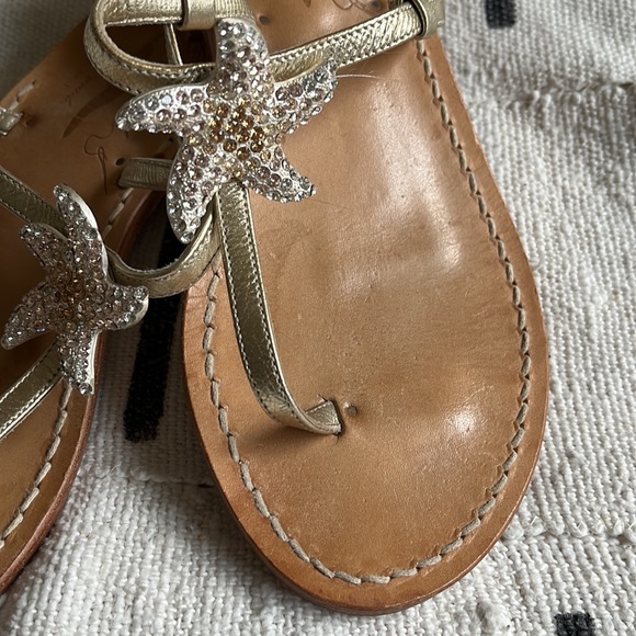 CAPRITOUCH 100% leather hand made Italian sandals with a sea star ⭐️ - Picture 5 of 8
